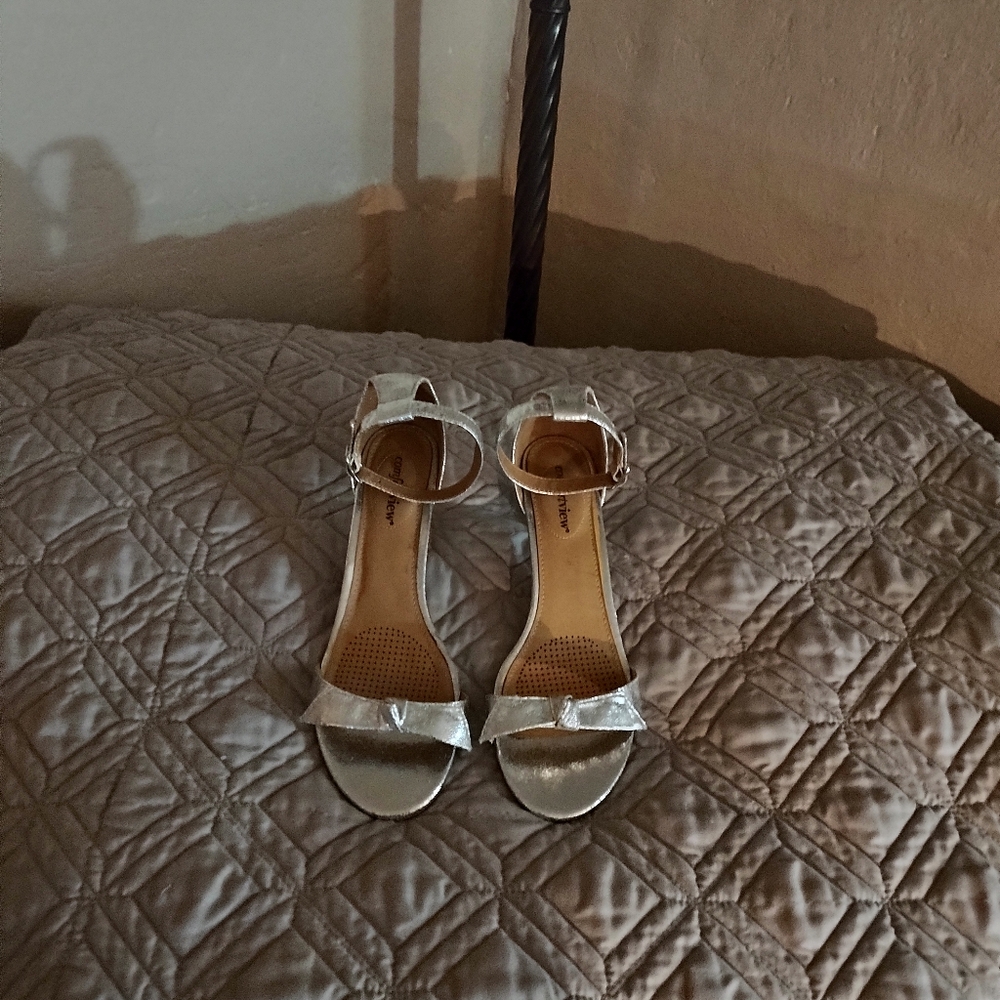 Comfort View Elegant Silver Sandals